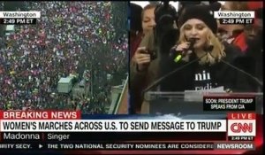 Marche des femmes contre Trump: CNN coupe l'antenne à Madonna