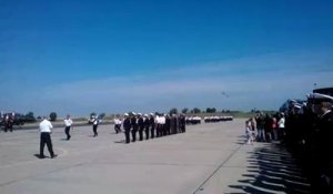 Ceremonie de prise de commandement a la base aerienne de...