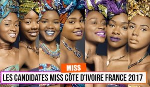 Les Candidates de Miss Côte d'Ivoire France 2017