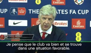 Arsenal - Wenger : "Le club va bien"