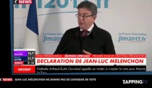 Élections présidentielles 2017 : Jean-Luc Mélenchon refuse de donner une consigne de vote