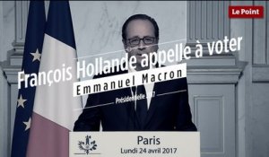 François Hollande appelle à voter Emmanuel Macron au second tour