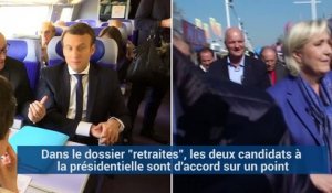 Maintien du départ à la retraite à 62 ans ou retour aux 60 ans, ce que souhaitent Macron et Le Pen