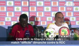 CAN-2017: le Ghana s'attend à un match "difficile" contre la RDC