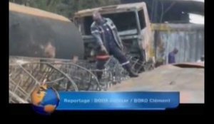 Koumassi: Un incendie se déclare dans des conteneurs transformés en ateliers de soudure