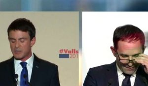 Benoît Hamon coupe la parole à Manuel Valls