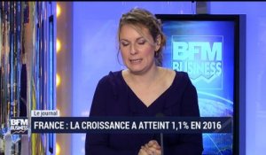 La croissance française déçoit et atteint 1.1% en 2016