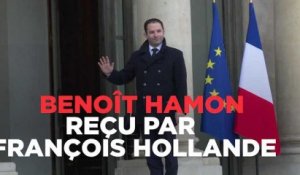 Hamon reçu à l'Elysée par François Hollande