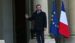 Benoît Hamon reçu à l'Elysée par François Hollande