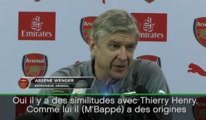 Arsenal - Wenger : "Des similitudes entre Henry et M'bappé"