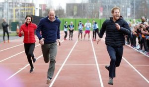UK princes join marathon training session