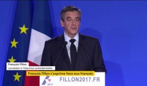 François Fillon réagit aux affaires : "Je présente mes excuses aux Français"