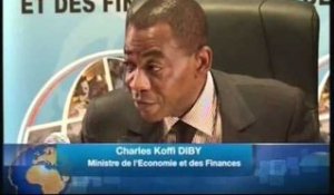 Conference de presse du Ministre de l'économie Diby Koffi sur l'atteinte de l'initiative PPTE