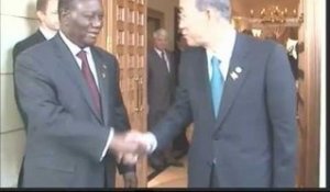 Addis-Abeba: Le Président Ouattara s'est entretenu avec Ban Ki Moon