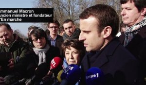 Déplacement d'Emmanuel Macron en Indre-et-Loire