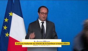 "Il n'y a pas de vie en commun sans respect", lance Hollande en Seine-Saint-Denis