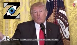 [Zap Télé] Quand D. Trump avoue gouverner les USA en regardant la télé ! (20/02/17)