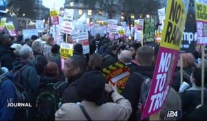 Des Londoniens manifestent contre la visite de Trump au Royaume-Uni