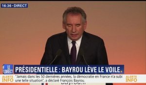François Bayrou ne se présente pas à la présidentielle : "J'ai décidé de faire à Emmanuel Macron une offre d'alliance"