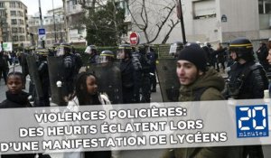 Violences policières: Des heurts éclatent lors d'une manifestation de lycéens