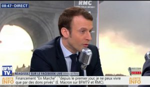 Pour Macron, Fillon n'est pas en mesure "d'être le garant des institutions"