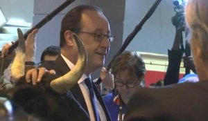 François Hollande inaugure le Salon de l'agriculture pour la dernière fois de son mandat