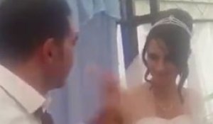 Il tape sa femme le jour du mariage