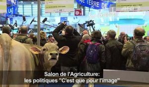 Salon de l'agriculture: les politiques «c'est que pour l'image»