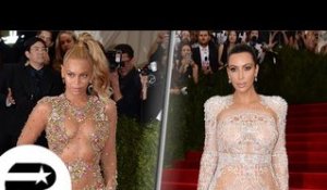 Beyonce et Kim Kardashian en robe dénudée au Met Gala 2015