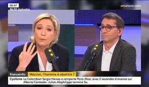 Marine le Pen: "Hier soir, Anne-Claire Coudray dévorait Emmanuel Macron des yeux"