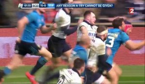 6 Nations 2017 - Ecosse-Italie (22-0) : Stuart Hogg propulse Tim Visser dans l’en-but italien !