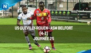 J25 : US Quevilly-Rouen - ASM Belfort (4-2), le résumé