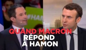 Quand Macron répond à Hamon