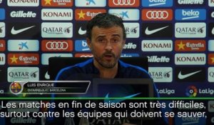 34e j. - Enrique : "Pas d'adversaire facile en fin de saison"