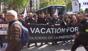 Au lendemain de l'hommage à Xavier Jugelé, les policiers manifestent de nouveau à Paris