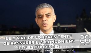 «Londres reste l'une des villes les plus sûres du monde» selon Sadiq Khan, maire de la ville
