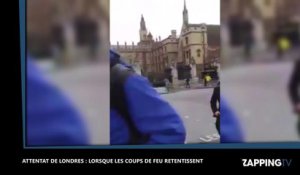 Attentat à Londres : Scène de panique lorsque les coups de feu retentissent