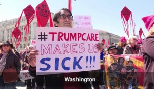USA: manifestations contre le projet d'abrogation de l'Obamacare