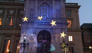 60 ans du Traité de Rome: illuminations au Quai d'Orsay