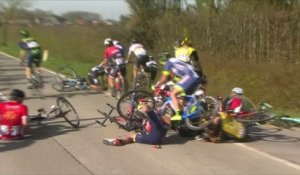 Cyclisme - Gand-Wevelgem : Grosse chute de Tony Martin