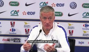 Football - Deschamps : "France-Espagne, un match de prestige"