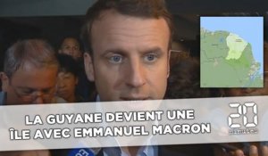 La Guyane devient une «île» avec Emmanuel Macron