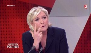 Marine Le Pen s'en prend à David Pujadas