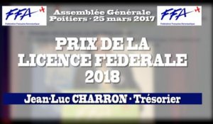 06 - FFA - AG2017 Poitiers - PRIX DE LA LICENCE FEDERALE 2018