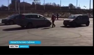 Un automobiliste insulte une femme...Il termine dans son coffre !