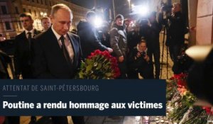 Attentat à Saint-Pétersbourg : Vladimir Poutine a rendu hommage aux victimes