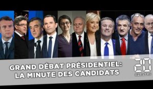 Grand débat présidentiel: La minute des candidats