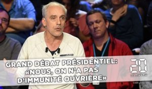Grand débat présidentiel: Poutou à Fillon et Le Pen, «Nous, on n'a pas d'immunité ouvrière»