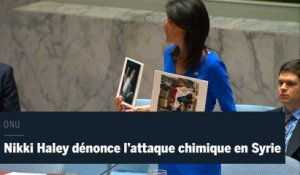 L’ambassadrice américaine à l’ONU Nikki Haley dénonce l’attaque chimique en Syrie