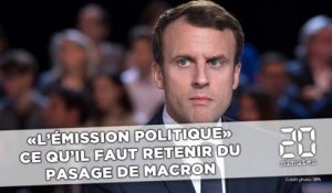 «L'Emission Politique»: Ce qu'il faut retenir du passage d'Emmanuel Macron